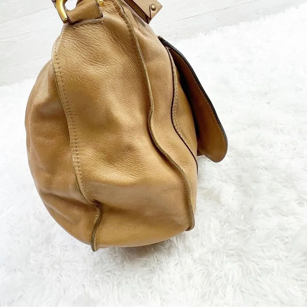 Chloe Marcie Large Hobo Leather Shoulder Bag - Picture 11 of 16